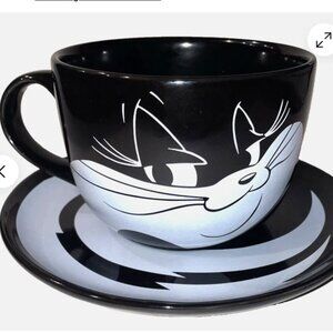 1998 Pepe Le Pew Ceramic Mug and Saucer XL